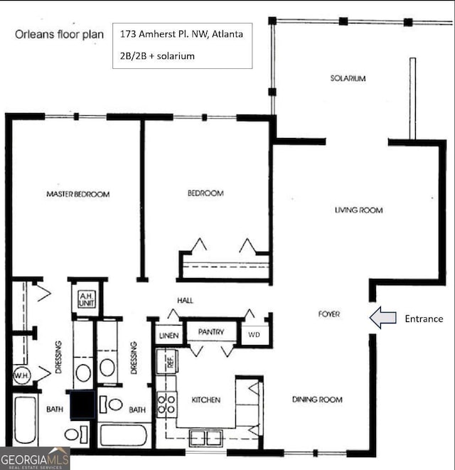 173 Amherst Pl NW, Atlanta, GA 30327 - floor plan