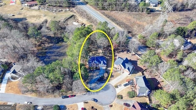 birds eye view of property