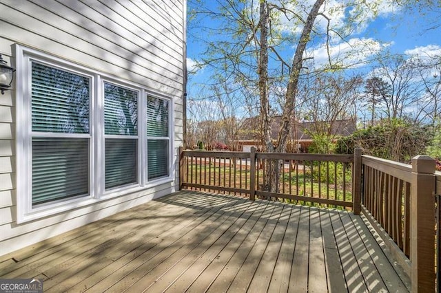 3139 Players Dr, Jonesboro, GA 30236 - view of wooden deck