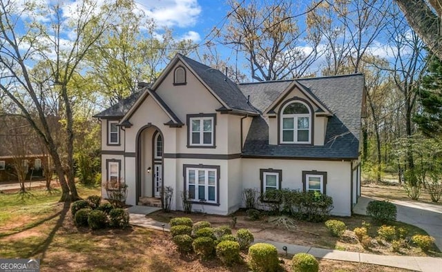 3139 Players Dr, Jonesboro, GA 30236 - view of front facade with stucco siding and roof with shingles