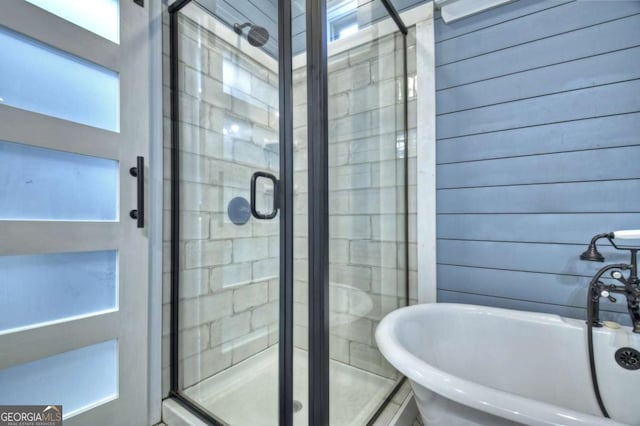 517 Monet Dr Unit 1144R, Ellijay, GA 30540 - bathroom featuring a stall shower and a soaking tub
