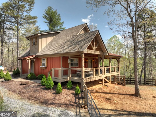 517 Monet Dr Unit 1144R, Ellijay, GA 30540 - rustic home with roof with shingles and board and batten siding