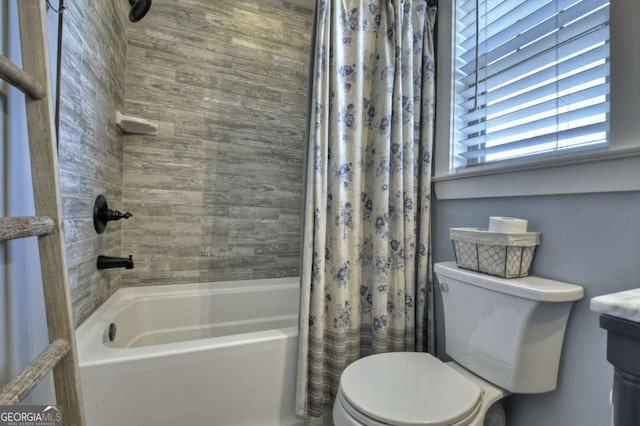 517 Monet Dr Unit 1144R, Ellijay, GA 30540 - bathroom with shower / bath combo with shower curtain and toilet