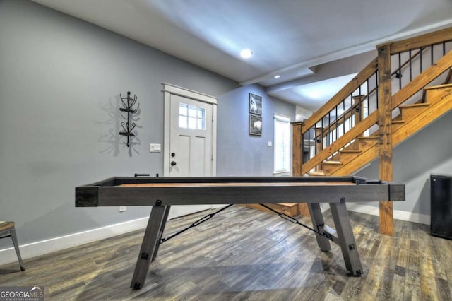 517 Monet Dr Unit 1144R, Ellijay, GA 30540 - recreation room with recessed lighting and wood finished floors