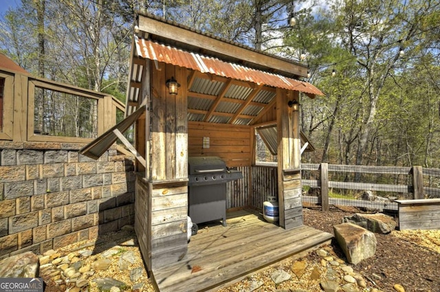 517 Monet Dr Unit 1144R, Ellijay, GA 30540 - wooden terrace with grilling area