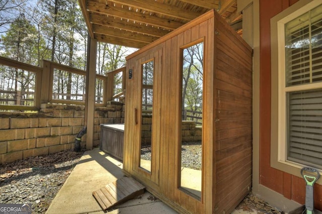 517 Monet Dr Unit 1144R, Ellijay, GA 30540 - unfurnished sunroom featuring vaulted ceiling