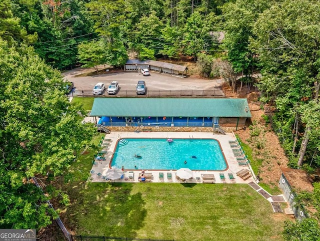 517 Monet Dr Unit 1144R, Ellijay, GA 30540 - view from above of property featuring a pool