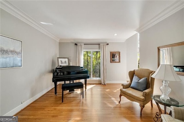 5520 Glen Errol Rd, Atlanta, GA 30327 - living area with crown molding and light wood-type flooring