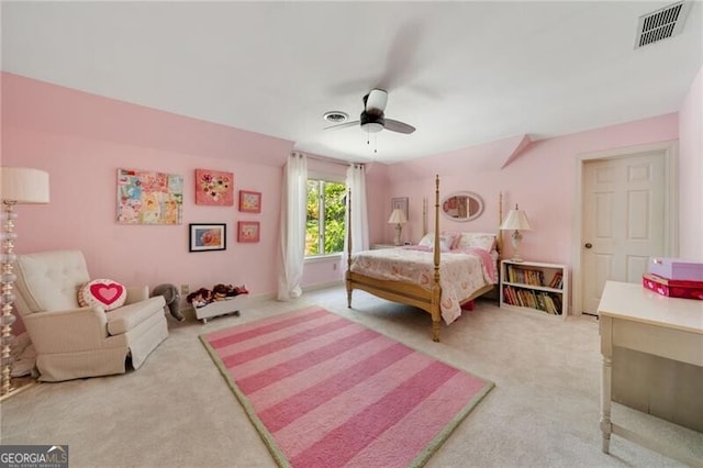 5520 Glen Errol Rd, Atlanta, GA 30327 - bedroom with carpet and a ceiling fan