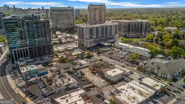 aerial view with a view of city