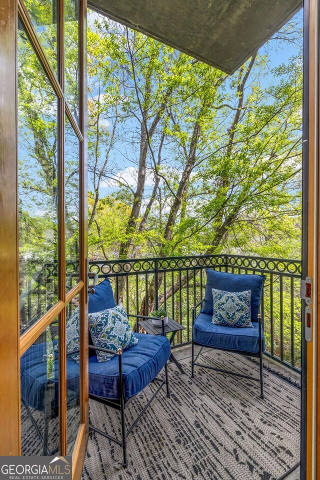 view of balcony