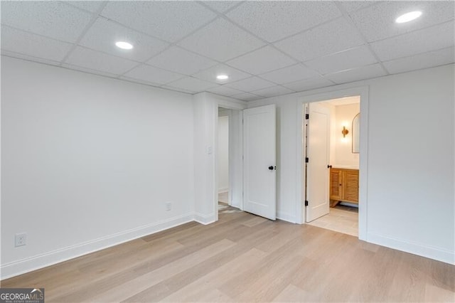808 Sherwood Rd, Gainesville, GA 30501 - unfurnished bedroom featuring light wood-style flooring, recessed lighting, and ensuite bath