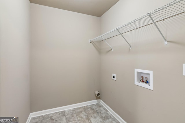 4580 Orchard Ridge Ct, Cumming, GA 30028 - laundry area with baseboards, electric dryer hookup, laundry area, and washer hookup