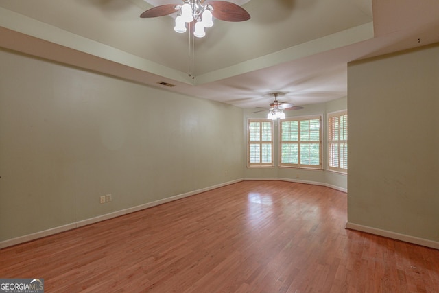 516 Turner Rd, Concord, GA 30206 - unfurnished room with ceiling fan, light wood finished floors, and baseboards