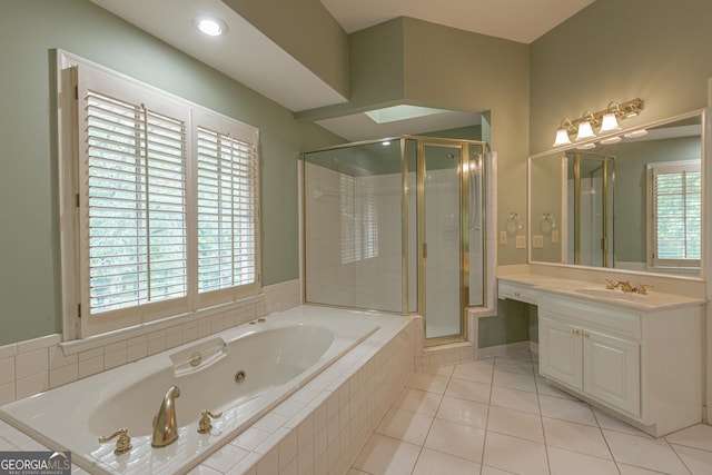 516 Turner Rd, Concord, GA 30206 - full bath featuring plenty of natural light, a tub with jets, a shower stall, and vanity
