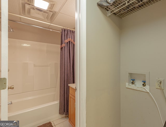 516 Turner Rd, Concord, GA 30206 - washroom with hookup for a washing machine and light tile patterned flooring