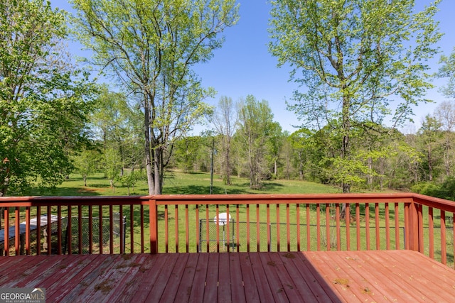 516 Turner Rd, Concord, GA 30206 - wooden deck featuring a lawn