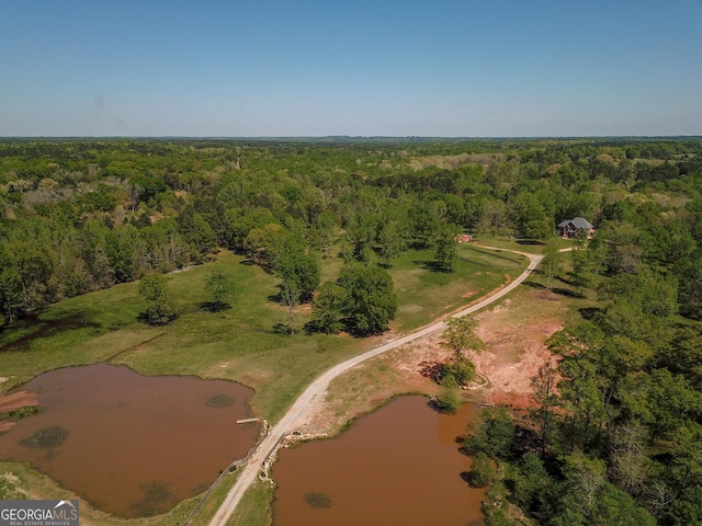 516 Turner Rd, Concord, GA 30206 - aerial view of property and surrounding area with a heavily wooded area and a nearby body of water