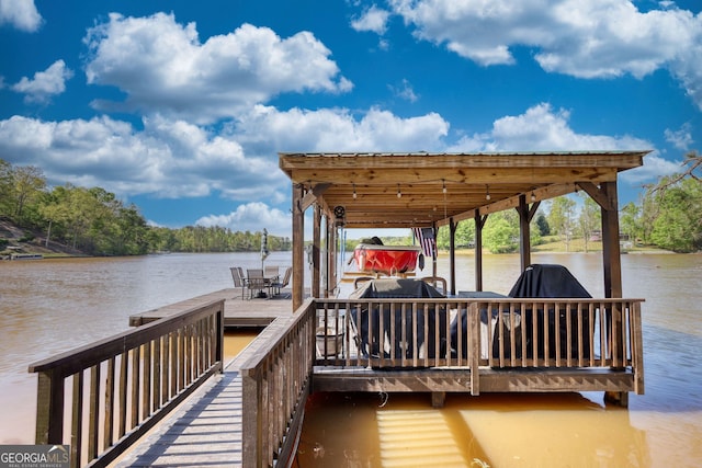 480 Friar Tuck Cir, Covington, GA 30014 - dock area featuring a water view