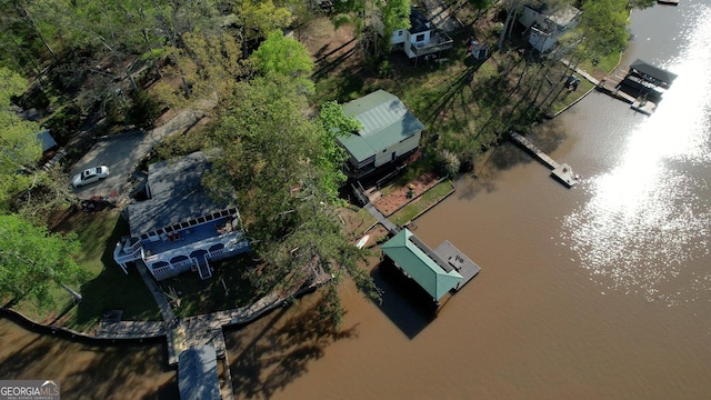 480 Friar Tuck Cir, Covington, GA 30014 - bird's eye view with a water view