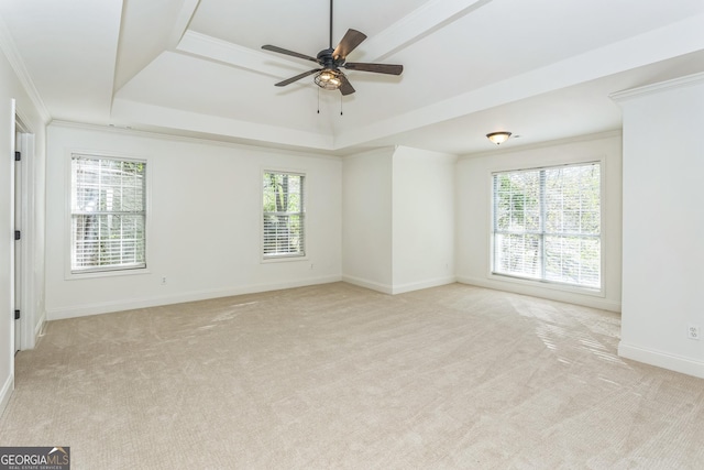 8660 Anchor On Lanier Ct, Gainesville, GA 30506 - unfurnished room featuring light colored carpet, a raised ceiling, healthy amount of natural light, and ornamental molding