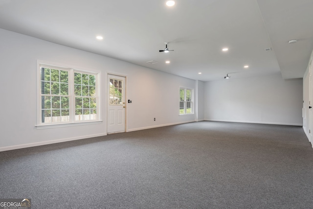 2635 Stonehill Dr, Cumming, GA 30041 - empty room featuring recessed lighting, baseboards, and dark carpet