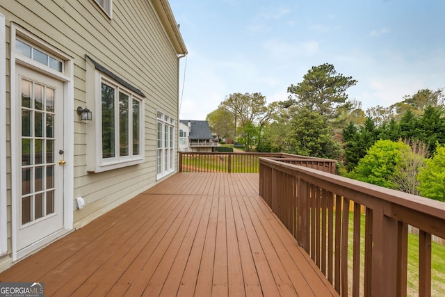 2635 Stonehill Dr, Cumming, GA 30041 - view of wooden terrace