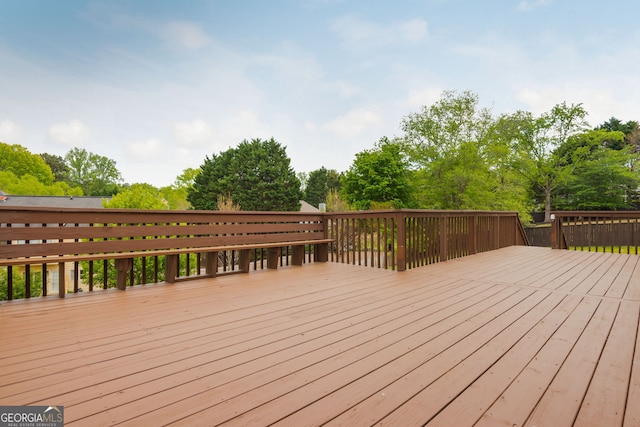 2635 Stonehill Dr, Cumming, GA 30041 - view of wooden terrace