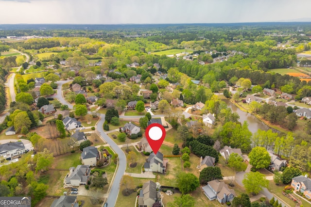 2635 Stonehill Dr, Cumming, GA 30041 - birds eye view of property featuring a residential view and a water view