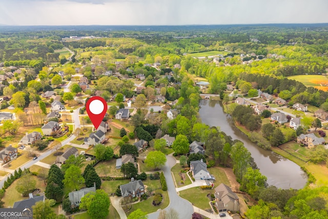 2635 Stonehill Dr, Cumming, GA 30041 - aerial view featuring a water view and a residential view