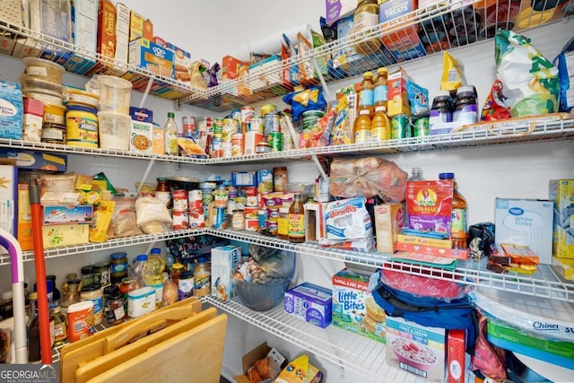 view of storage area