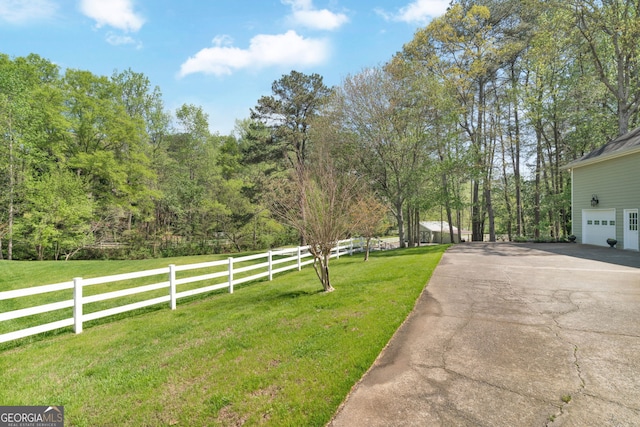 view of road with driveway