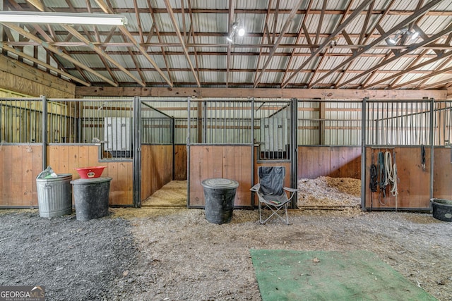 view of horse barn