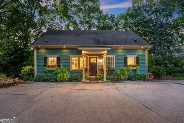 view of bungalow-style home