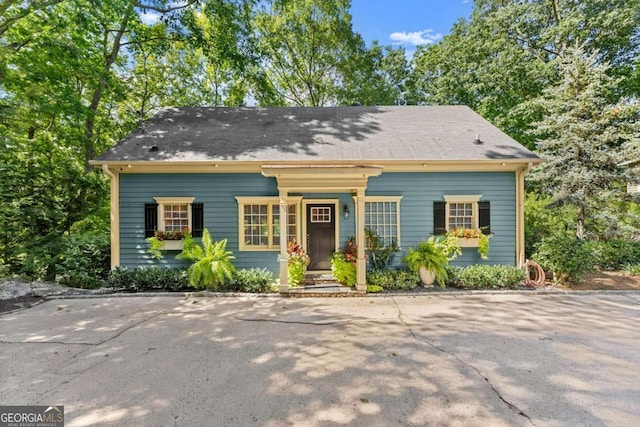 view of front of home