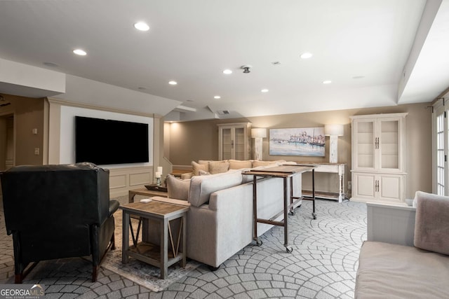 240 Trotters Rdg, Fayetteville, GA 30215 - living area with recessed lighting and light colored carpet
