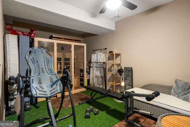 240 Trotters Rdg, Fayetteville, GA 30215 - office space with visible vents and a ceiling fan