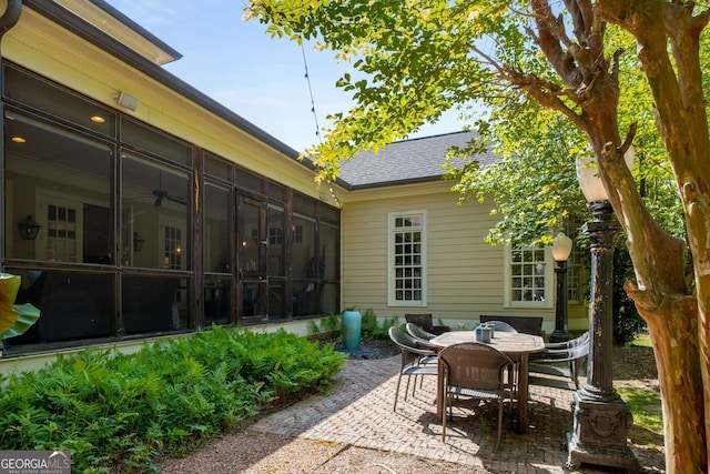 240 Trotters Rdg, Fayetteville, GA 30215 - view of patio with a sunroom