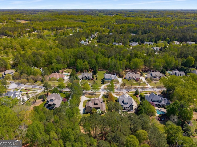 240 Trotters Rdg, Fayetteville, GA 30215 - aerial view with a forest view and a residential view