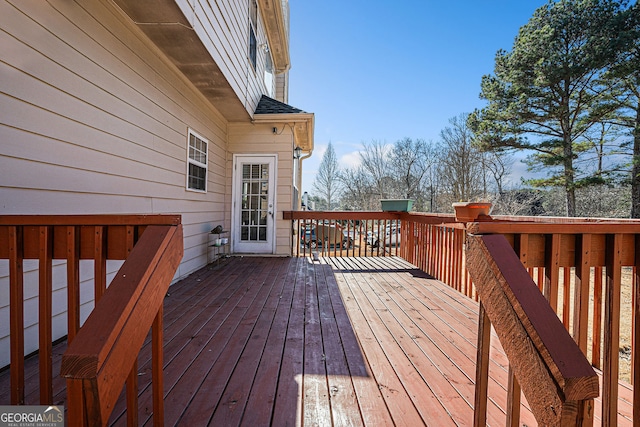 view of wooden terrace