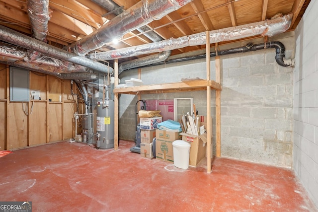 918 Guinevere Way SW, Lilburn, GA 30047 - unfinished below grade area featuring gas water heater