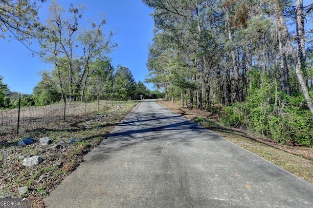 view of road