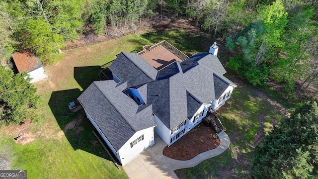 drone / aerial view