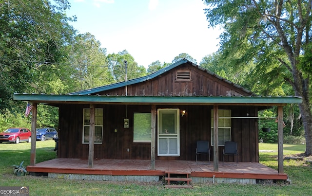 11284 Johnson St, St George, GA 31562 - back of property featuring a lawn