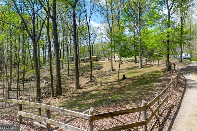 exterior space featuring fence