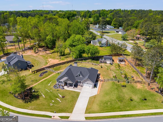 birds eye view of property