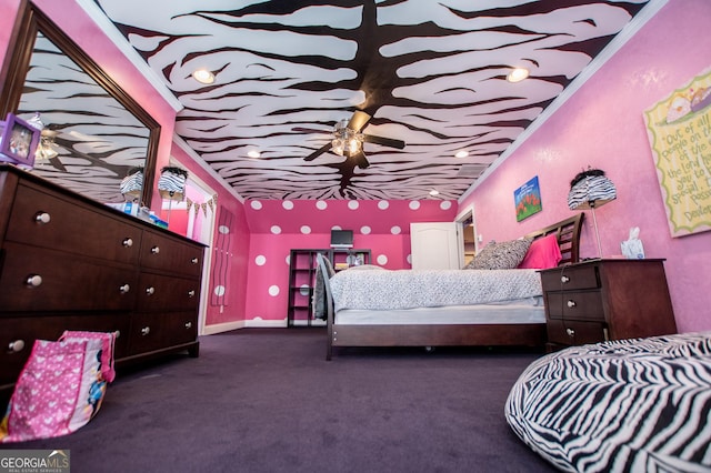 4149 Yancey Rd, Douglasville, GA 30135 - carpeted bedroom with crown molding