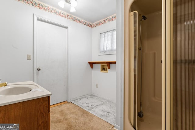 bathroom with vanity