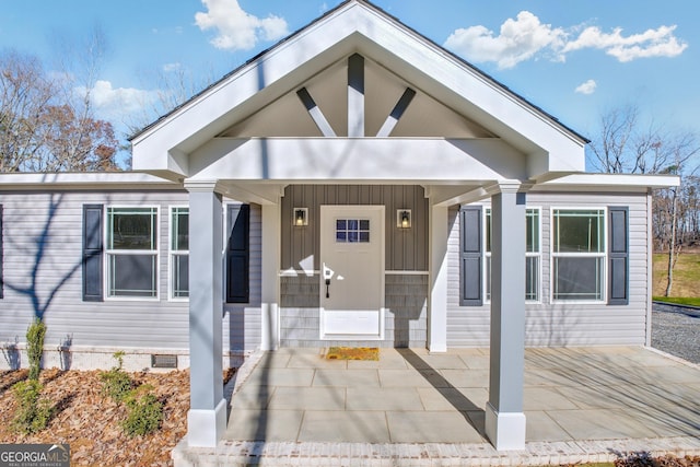 350 Pea Ridge Rd, Ball Ground, GA 30107 - doorway to property with covered porch