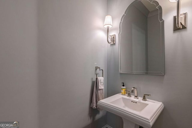 bathroom with a sink